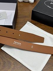 Prada Leather Belt Brown 3.5cm - 4