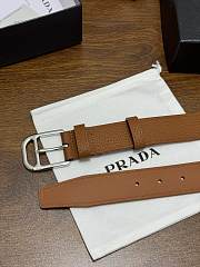 Prada Leather Belt Brown 3.5cm - 3