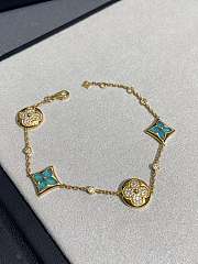 LV Color Blossom BB Star and Sun Multi-Motif Bracelet Yellow Gold Amazonite and Diamonds Q05979 - 1
