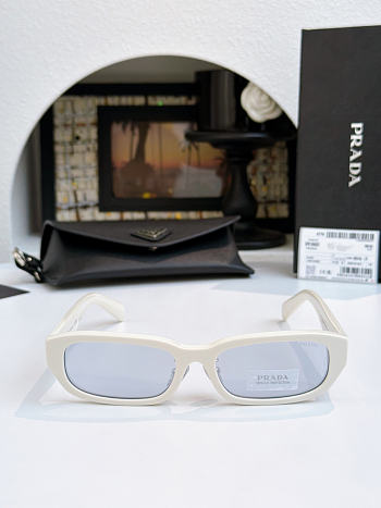 Prada PR B06SF Rectangular Sunglasses White