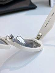 Prada PR B06SF Rectangular Sunglasses White - 5