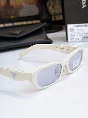 Prada PR B06SF Rectangular Sunglasses White - 4