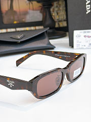 Prada PR B06SF Rectangular Sunglasses Brown - 2