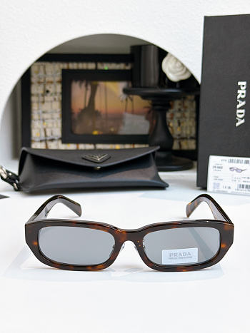 Prada PR B06SF Rectangular Sunglasses Gray