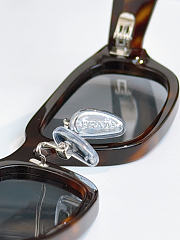 Prada PR B06SF Rectangular Sunglasses Gray - 6