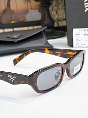 Prada PR B06SF Rectangular Sunglasses Gray - 2