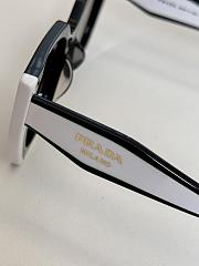 Prada PR15WS Rectangular Sunglasses Black - 5