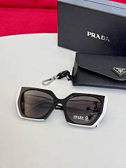 Prada PR15WS Rectangular Sunglasses Black - 3