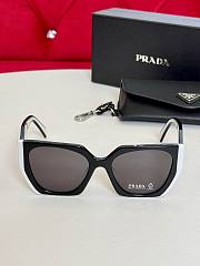 Prada PR15WS Rectangular Sunglasses Black - 2