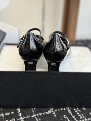 Chanel Mary Janes Patent Calfskin Black 35mm - 3