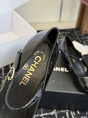 Chanel Mary Janes Patent Calfskin Black 35mm - 6