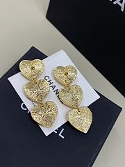 Chanel Pendant Earrings Golden Black & Dark Red Metal & Resin - 3