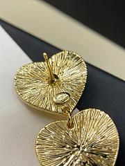 Chanel Pendant Earrings Golden Black & Dark Red Metal & Resin - 6