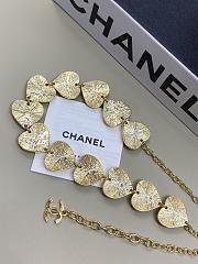 Chanel Necklace Golden Black & Dark Red Metal & Resin - 3