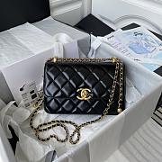 Chanel Wallet on Chain Shiny Calfskin & Gold-Tone Metal Black - 19.2x12.3x3.5cm - 4