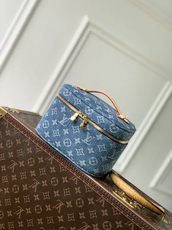 LV Nice Mini Monogram Denim M27946 - 20x13.5x12cm
