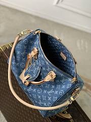 LV Speedy Soft 30 Monogram Denim M14430 - 30x21x17cm - 4