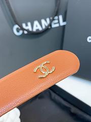 Chanel Leather Belt Calfskin & Metal Brown & Gold 25476 - 6