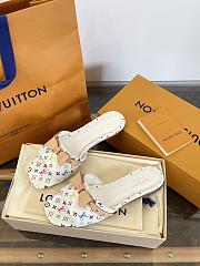 LVxTM 6AM Flat Mule White/Multicolored 1AGZUU  - 2