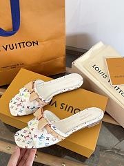 LVxTM 6AM Flat Mule White/Multicolored 1AGZUU  - 3