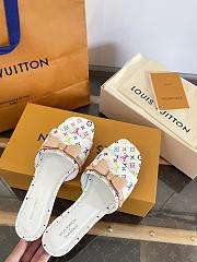 LVxTM 6AM Flat Mule White/Multicolored 1AGZUU  - 4