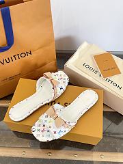 LVxTM 6AM Flat Mule White/Multicolored 1AGZUU  - 5