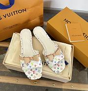 LVxTM 6AM Flat Mule White/Multicolored 1AGZUU  - 1