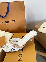 LVxTM 6AM Mule White/Multicolored 1AGWTD 5.5cm - 3