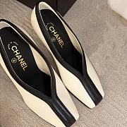 Chanel Pumps Lambskin Black & Ivory 95mm - 5