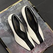 Chanel Pumps Lambskin Black & Ivory 95mm - 4