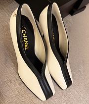 Chanel Pumps Lambskin Black & Ivory 95mm - 2