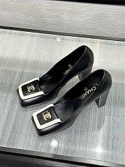 Chanel Pumps Lambskin Black & Ivory 90mm - 5