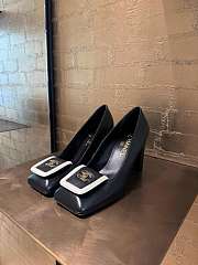 Chanel Pumps Lambskin Black & Ivory 90mm - 6