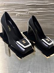 Chanel Pumps Lambskin Black & Ivory 90mm - 4