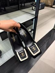Chanel Pumps Lambskin Black & Ivory 90mm - 3