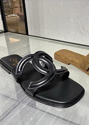 Chanel Mules Lamskin Black - 5