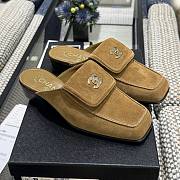 Chanel Mules Suede Calfskin Brown - 3