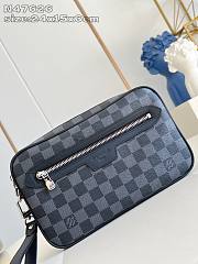 LV Pochette Kasai Damier Graphite Canvas N47626 - 24.5x15.5x6cm - 2