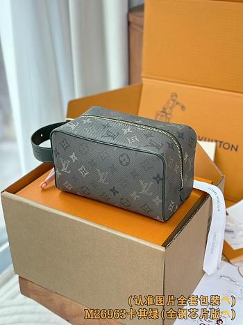LV Dopp Kit Monogram Surplus Canvas Khaki Green - 38x44x12.5cm