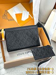 LV Gaston Wearable Wallet Monogram Shadow Leather Black M81115 - 22x14.5x4.5cm - 4