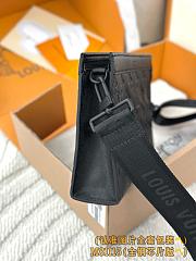 LV Gaston Wearable Wallet Monogram Shadow Leather Black M81115 - 22x14.5x4.5cm - 5