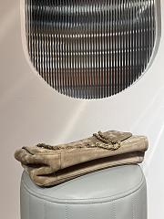 Chanel Maxi Flapbag Suede Calfskin & Gold-Tone Metal Dark Beige - 32x19.5x10cm - 2