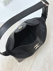 Chanel Hobo Handbag Shiny Lambskin & Gold-Tone Metal Black - 23x13x8cm - 6