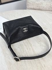 Chanel Hobo Handbag Shiny Lambskin & Gold-Tone Metal Black - 23x13x8cm - 3