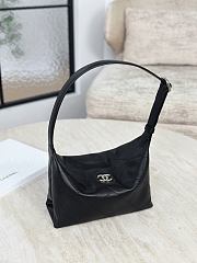 Chanel Hobo Handbag Shiny Lambskin & Gold-Tone Metal Black - 23x13x8cm - 2