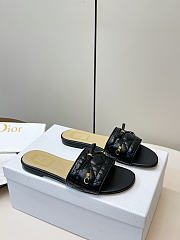 Dior Cannage Slide Black Quilted Cannage Lambskin - 2