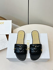 Dior Cannage Slide Black Quilted Cannage Lambskin - 3