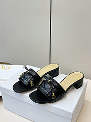 Dior Cannage Slide Black Quilted Cannage Lambskin - 5