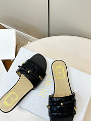 Dior Cannage Slide Black Quilted Cannage Lambskin - 4