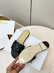Dior Cannage Slide Black Quilted Cannage Lambskin - 6